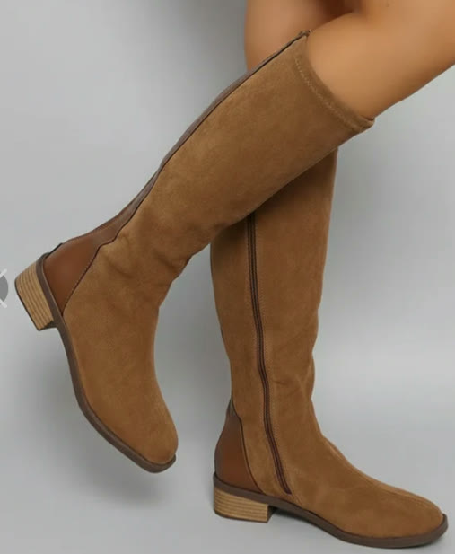 Botas altas de gamuza